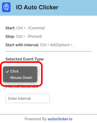 select drop down