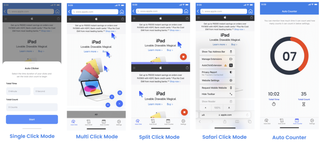 clicker functionality