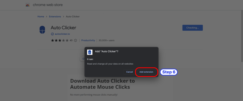 adding extension to the browser