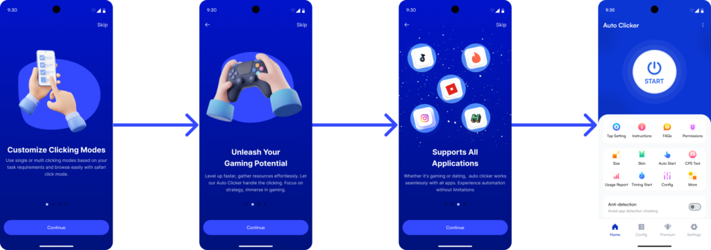 Onboarding screen